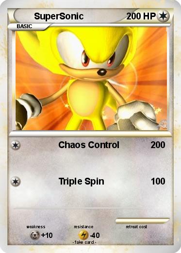 Pokémon SuperSonic 109 109 - Chaos Control - My Pokemon Card