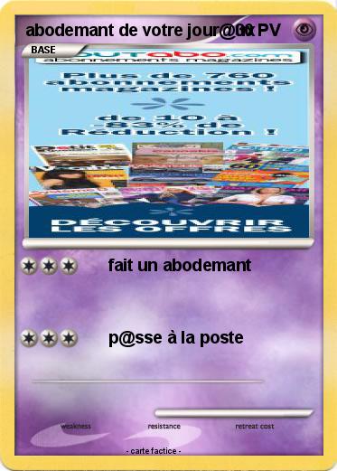 Pokemon abodemant de votre jour@ux