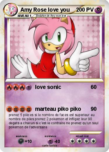 Pokemon Amy Rose love you