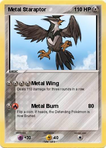 Pokemon Metal Staraptor