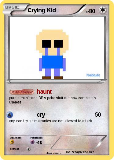 Pokemon Crying Kid