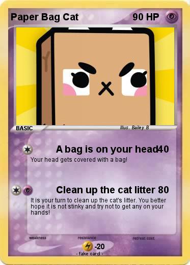 Pokemon Paper Bag Cat