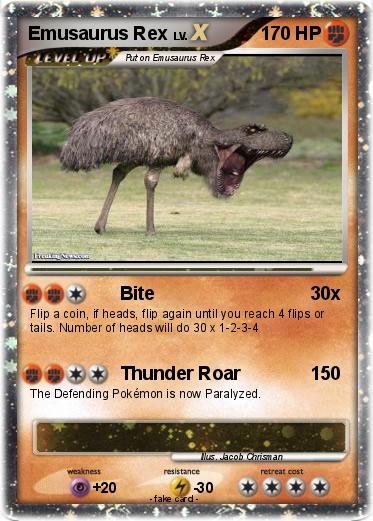 Pokemon Emusaurus Rex