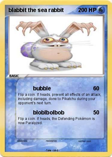 Pokemon blabbit the sea rabbit