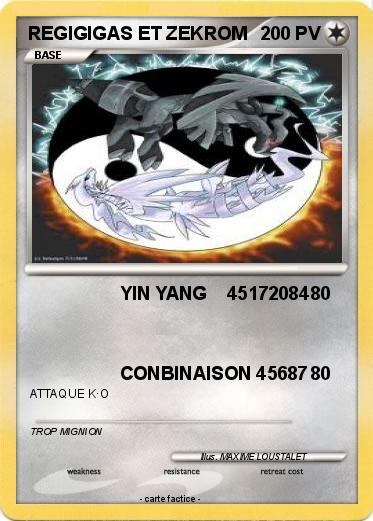 Pokemon REGIGIGAS ET ZEKROM