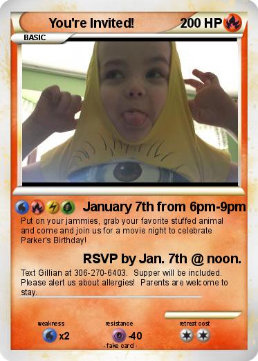 Pokemon You're Invited!