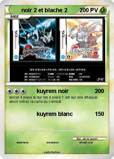 Pokemon noir 2 et blache 2