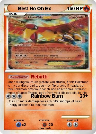 Pokemon Best Ho Oh Ex