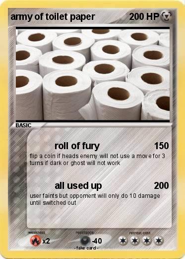 Pokemon army of toilet paper