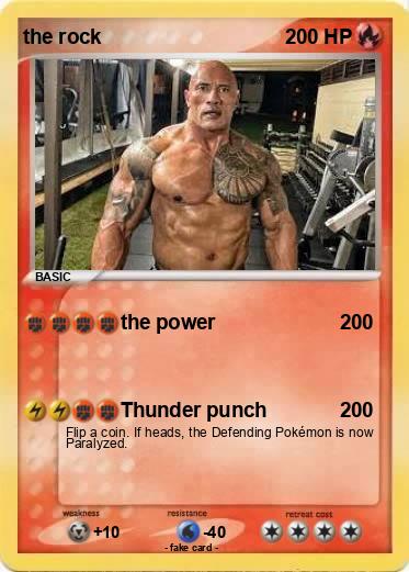 Pokemon the rock