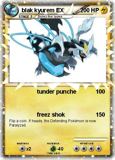 Pokemon blak kyurem EX