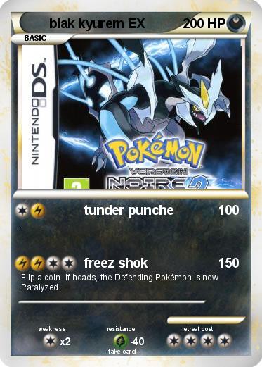 Pokemon blak kyurem EX