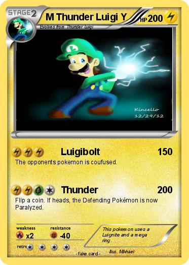 Pokemon M Thunder Luigi Y