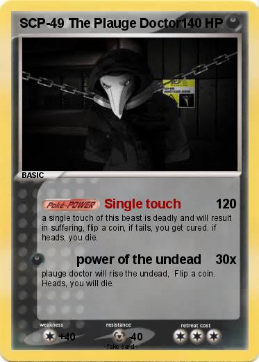 Pokemon SCP-49 The Plauge Doctor