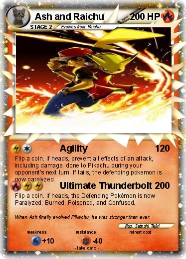Pokemon Ash and Raichu