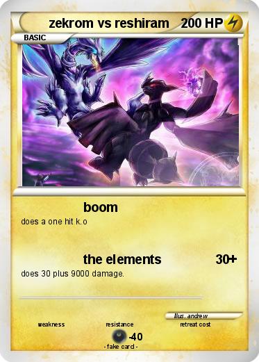 Pokemon zekrom vs reshiram