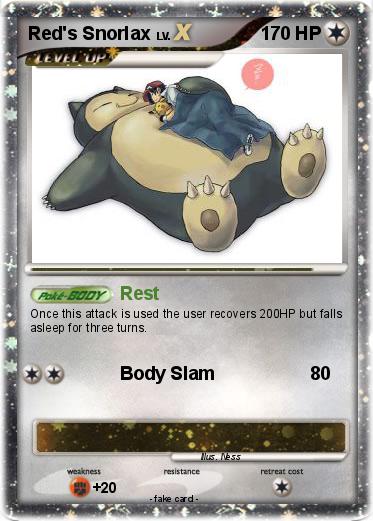 Pokemon Red's Snorlax