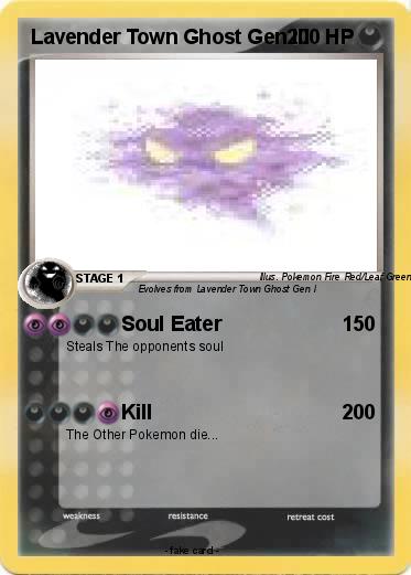 Pokemon Lavender Town Ghost Gen III