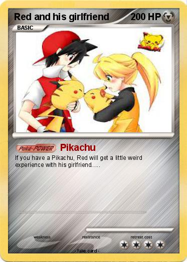Pokemon Red and his girlfriend