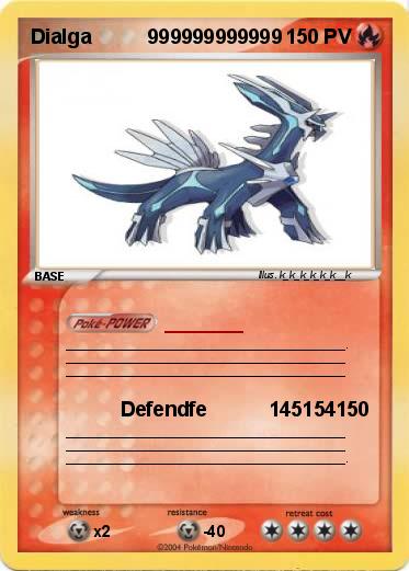 Pokemon Dialga          999999999999