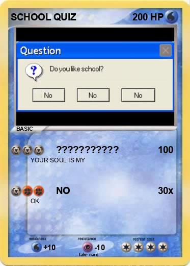 Pokemon SCHOOL QUIZ