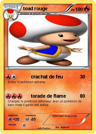 Pokemon toad rouge