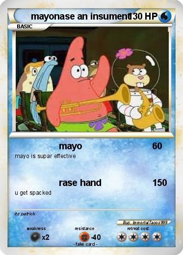 Pokemon mayonase an insument