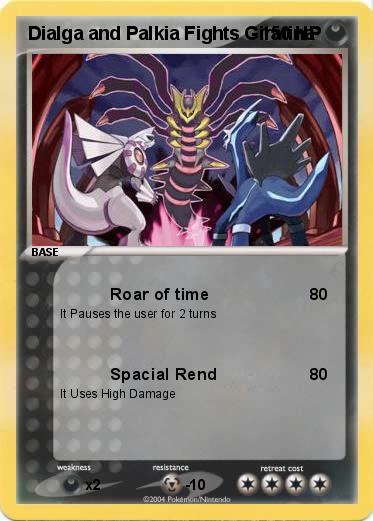 Pokemon Dialga and Palkia Fights Giratina