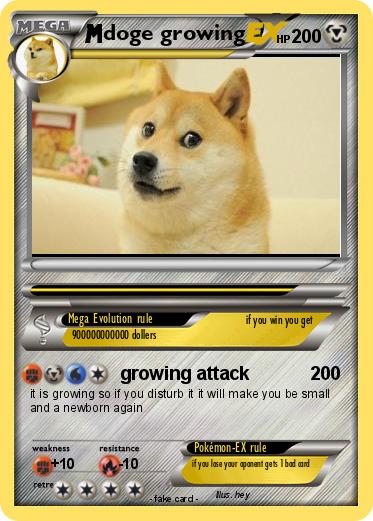 Pokemon doge growing