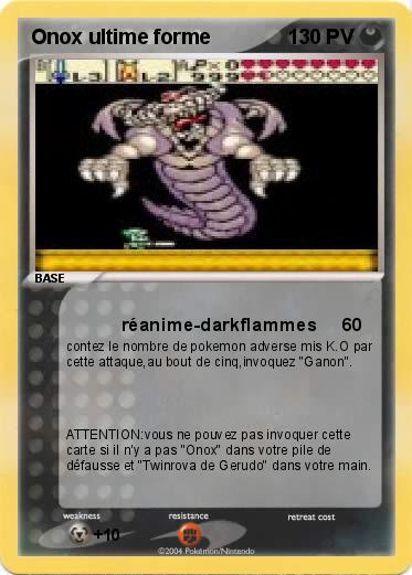 Pokemon Onox ultime forme