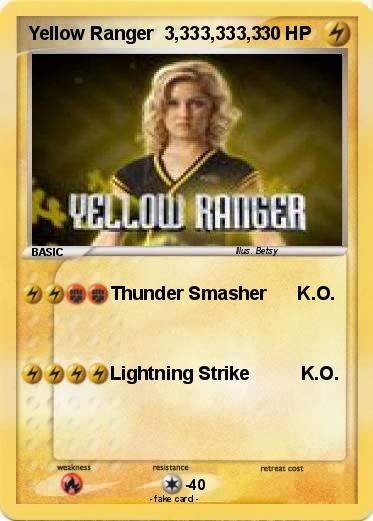 Pokemon Yellow Ranger  3,333,333,3
