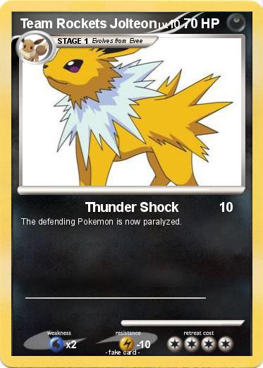 Pokemon Team Rockets Jolteon