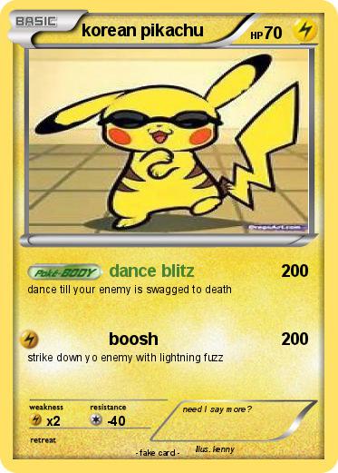 Pokemon korean pikachu