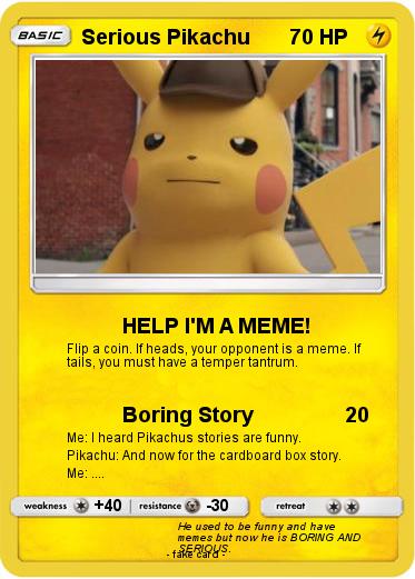 Pokemon Serious Pikachu