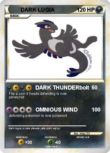 Pokemon DARK LUGIA