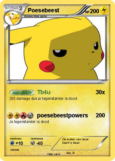 Pokemon Poesebeest