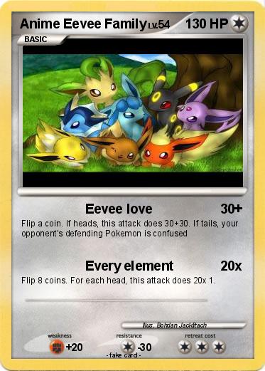 Pokemon Anime Eevee Family