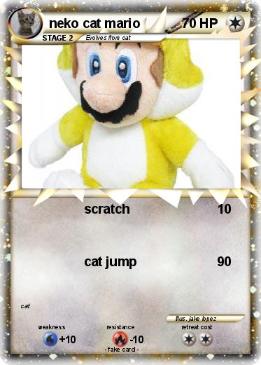 Pokemon neko cat mario