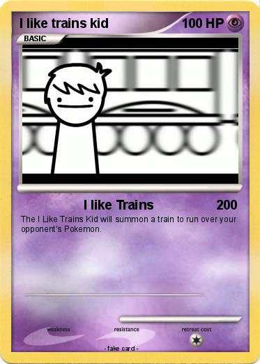 Pokemon I like trains kid