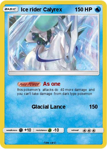 Pokemon Ice rider Calyrex