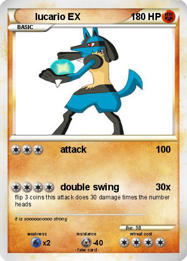 Pokemon lucario EX
