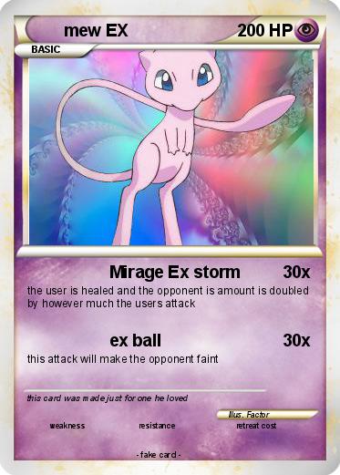 Pokemon mew EX