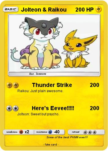 Pokemon Jolteon & Raikou