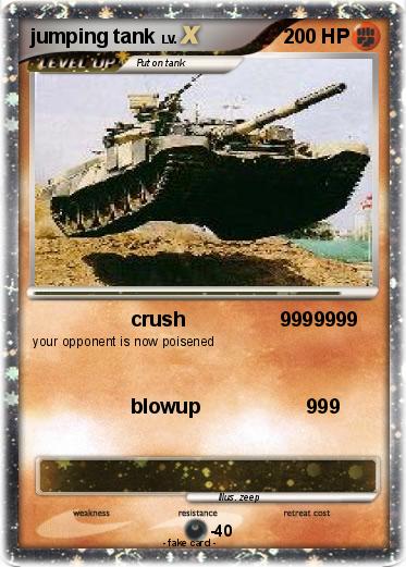 Pokemon jumping tank
