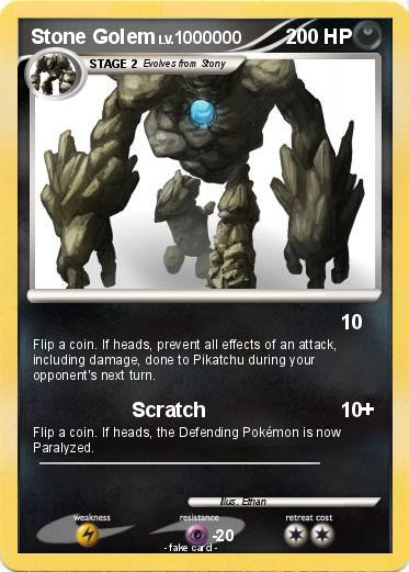 Pokemon Stone Golem