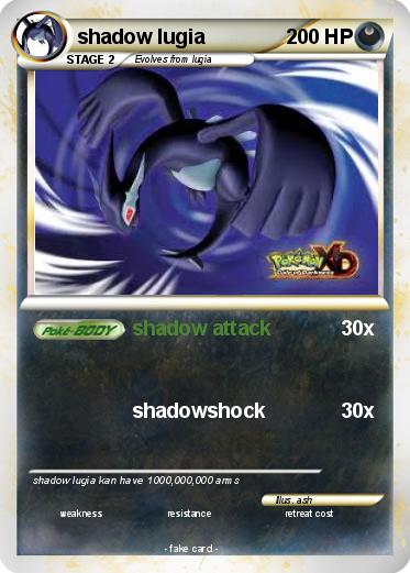 Pokemon shadow lugia