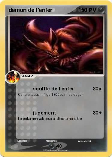 Pokemon demon de l'enfer