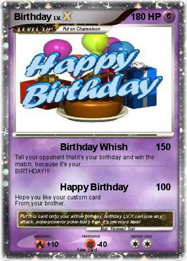 Pokemon Birthday