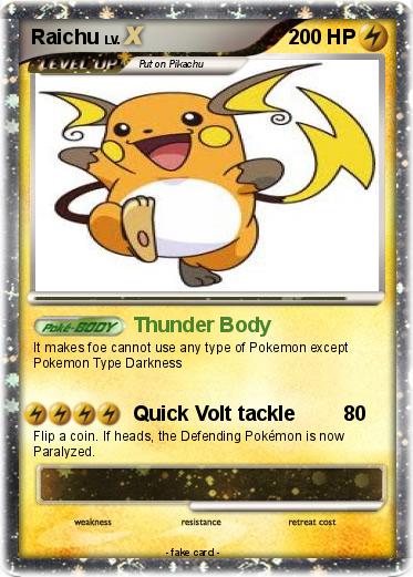 Pokemon Raichu
