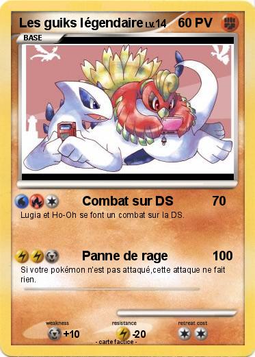 Pokemon Les guiks légendaire